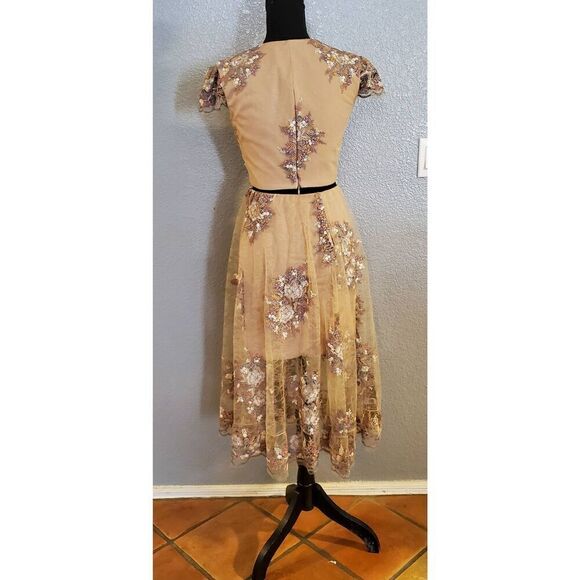 Dress the Population Juliana Floral Embroidered 2-Piece Set‎ Top & Skirt - Picture 11 of 16